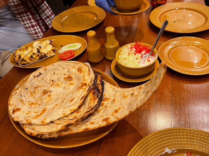Naan Bread with curry